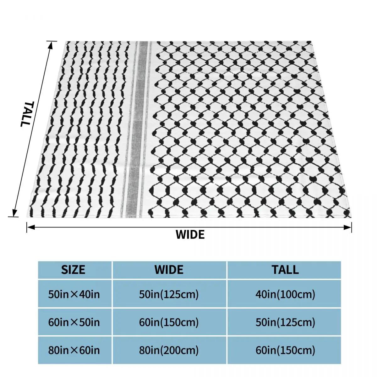 

Палестинская хатта куфия народный узор одеяла коралловый флис плюш палестинская арабская куфия плед одеяло для кровати автомобиль коврик часть 75x100cm 30x40in