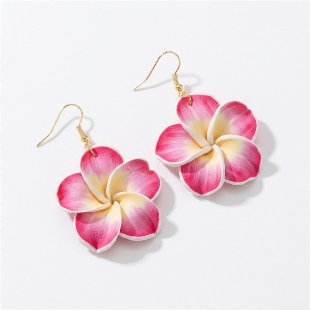 

Cute Flower Earrings Sweet Polymer Clay Flower Stud Earrings Bohemian Dangle Earring Beach
