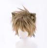 Ruggie Bucchi Cosplay Wig with Animal Costume Includes Net and Halloween Costume Ears, Accessory, Comb, Brown,
