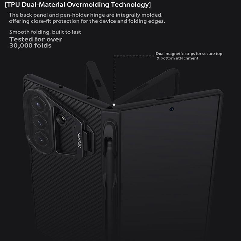 NILLKIN For Samsung Galaxy Z Fold 7 MagSafe Phone Case Flip-Style Lens Protective Back Cove