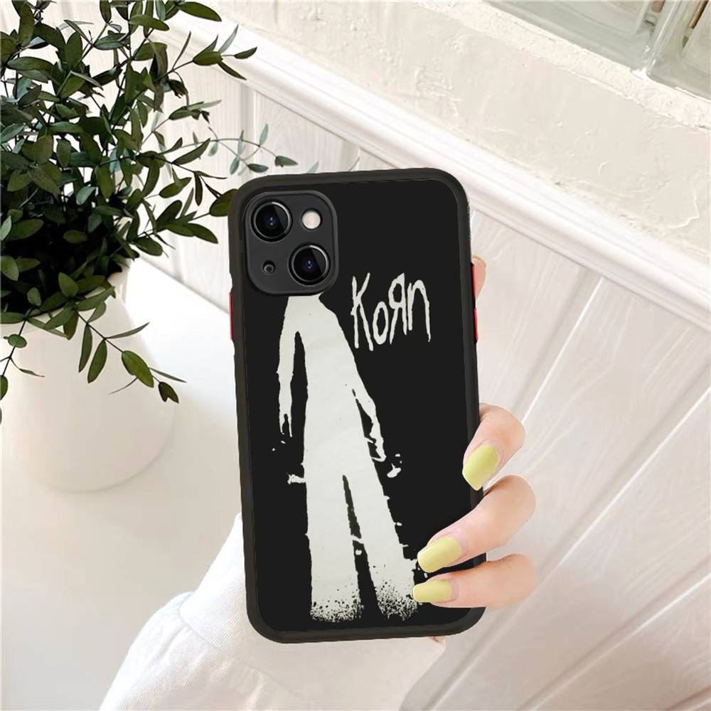 

Rock Band K-Korn Phone Case for iPhone 16 15 14 11 12 13 Pro Max X XS Translucent Matte Cover iphone 12pro max