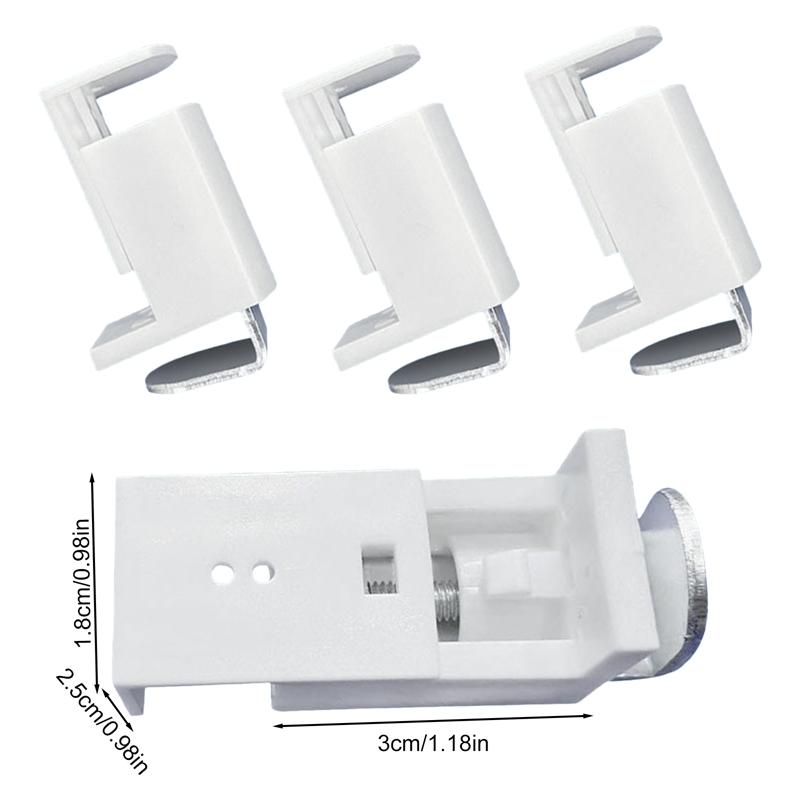 

4 шт. плиссированные кронштейны для жалюзи, кронштейны для оконных поручней, жалюзи, жалюзи для крючков для штор, крепление на штанге, магнитный держатель Mini