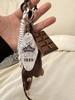 Miu Style Dachshund Leather Pendant: Handmade Braided Rope Keychain & Accessories