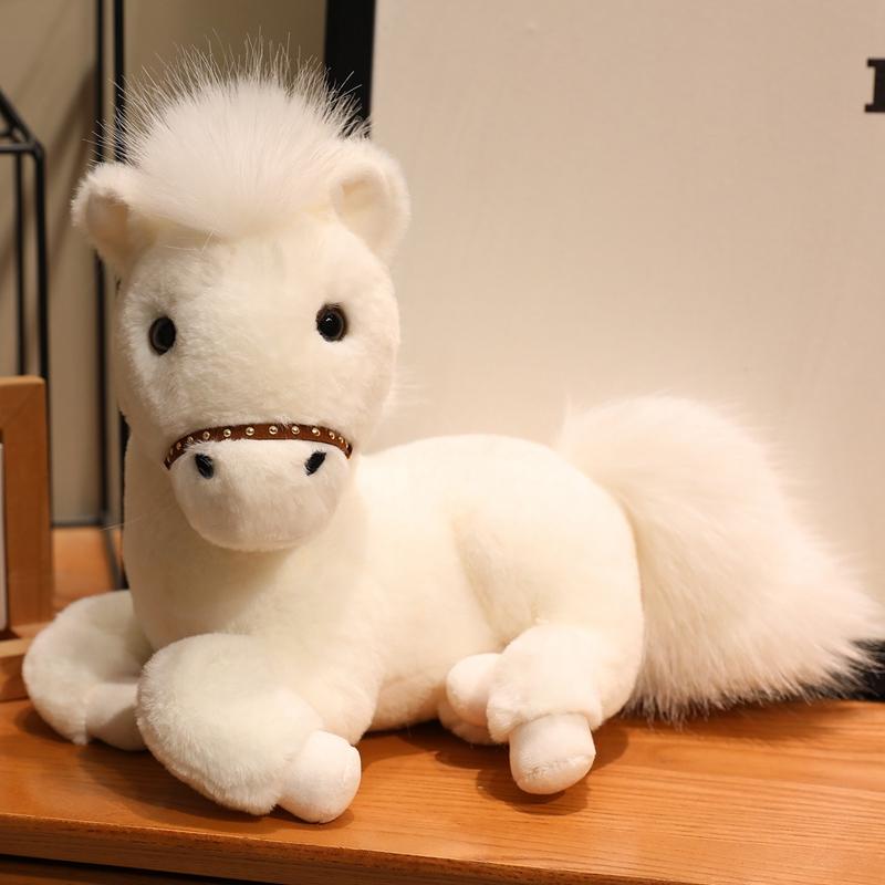 Non-Toxic New Real Life Horse Plush Dolls Stuffed Animal High Quality Super Realistic Horse Plush Toys Classic Birthday Gift