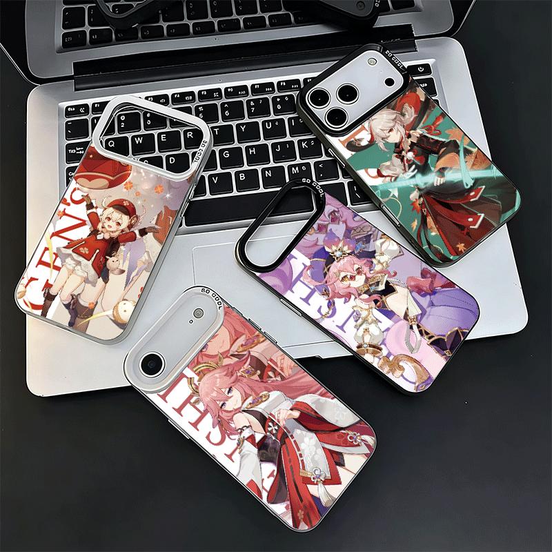 Genshin Impact Anime Soft Phone Case for iPhone 15 16 17 Pro Max 17Air 16E 14 Plus 13 12 Mini Shockproof Cover Back Shell