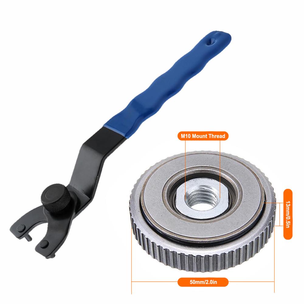 New Adjustable Angle Grinder Accessory Wrench Plastic Keylock Handheld Household Wrenches Quality Repair Power Tool Accessories