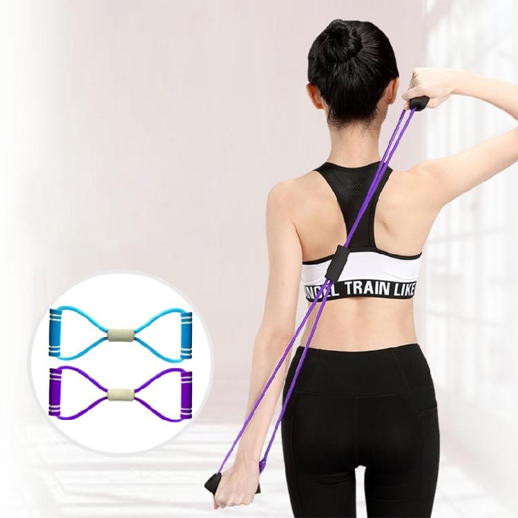 Resistance Band Figure 8 Workout Tube Stretch Fitness Band for Arm Chest Trainer