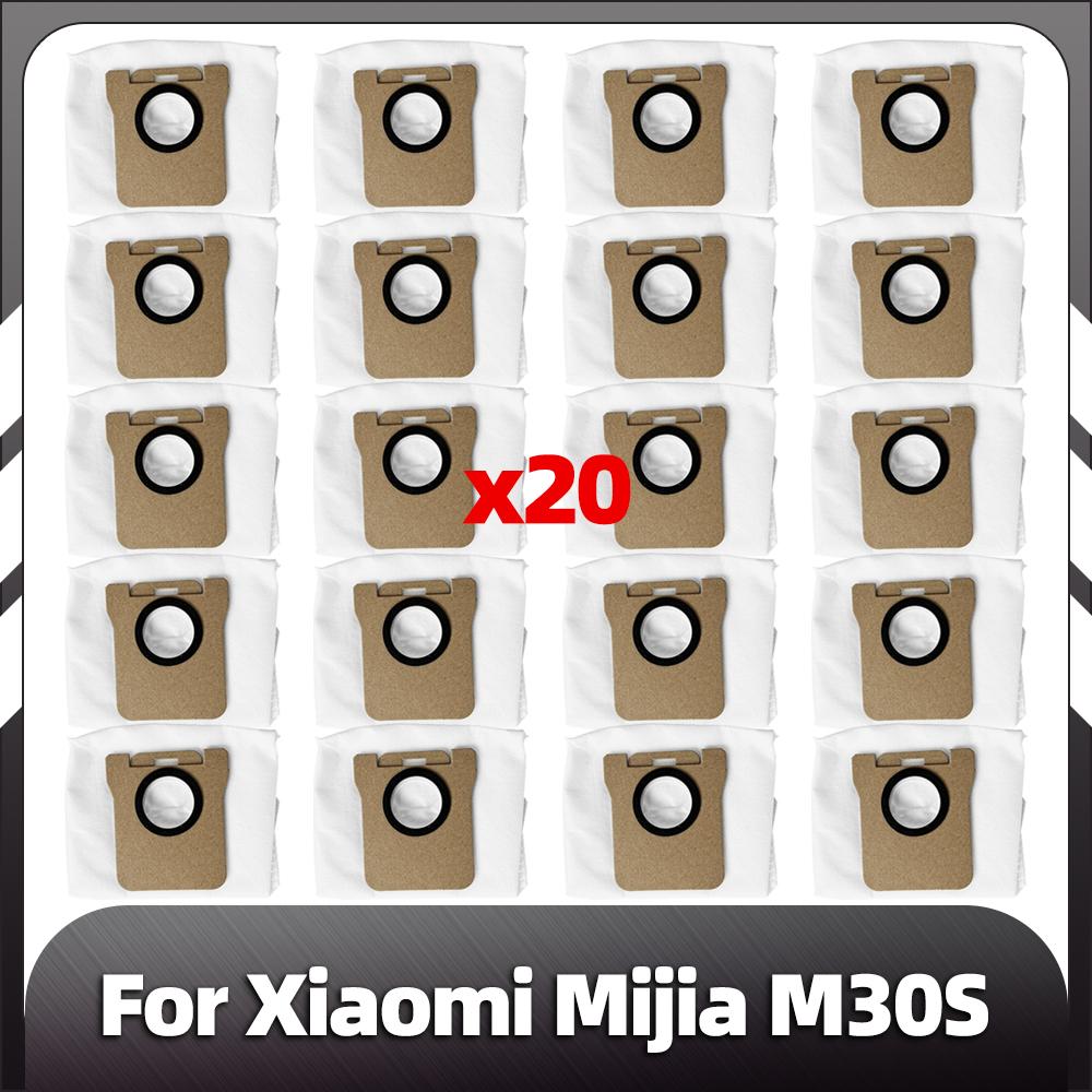 Compatible for Xiaomi Mijia M30s Replacement Main Side Brush HEPA Filter Mop Pads Dust Bags Spare Parts Accessories