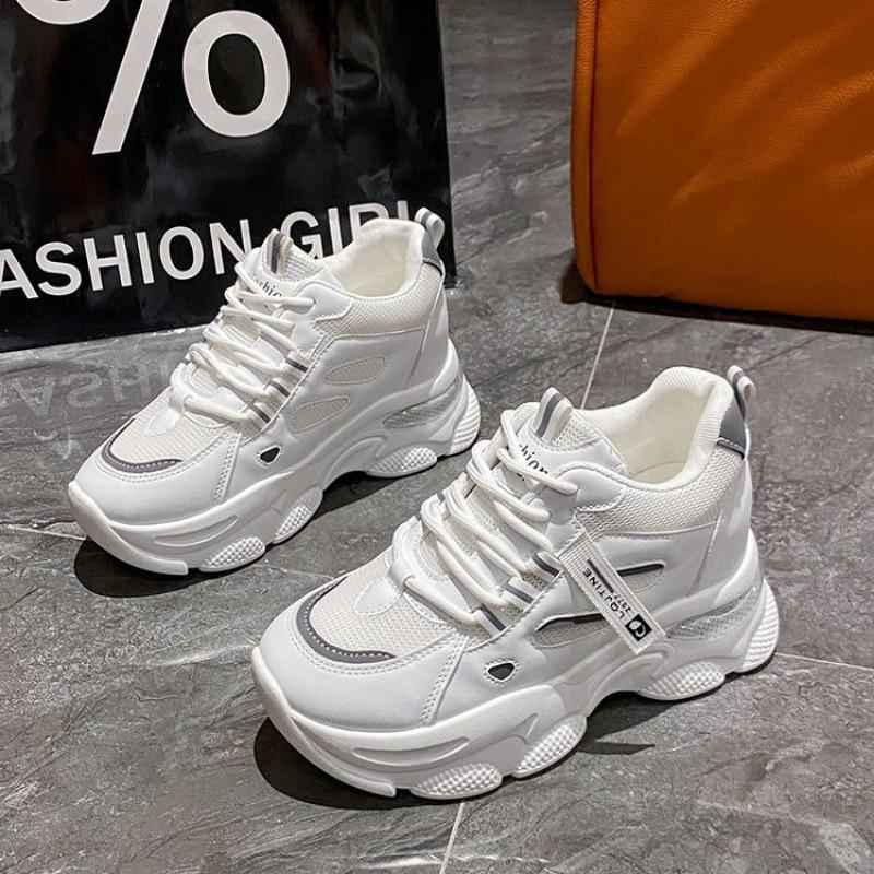 

Mesh breathable thick-soled dad shoes new fashion inner height increase casual shoes running sports shoes 35