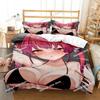 Sexy Beauty Cartoon Digital Bedding Set Printed Bed Set With Pillowcase Bed Duvet Cover Soft Single Double Queen Super King Size
