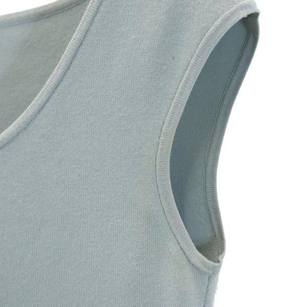 FOXEY No Sleeve Cut 38 Blue X Gray Women Used