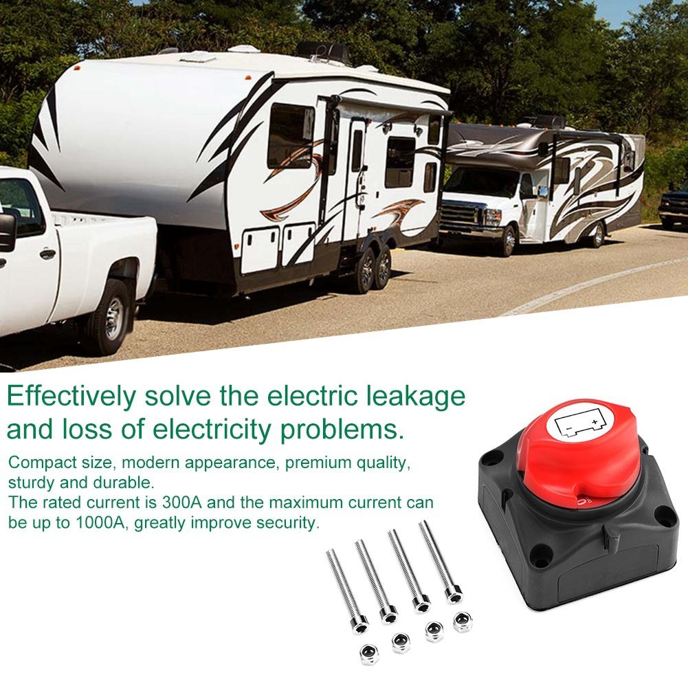Battery Switch Disconnect Isolator Power Off Switch for Automobile RV Marine Boat
