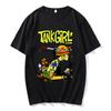 Tank Girl Feminist Charlie Don't Surf T-shirt Short Sleeve Oversized Tee-shirt Funny Vintage Style Aesthetic Unisex  Cotton Tops