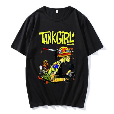 Tank Girl Feminist Charlie Don't Surf T-shirt Short Sleeve Oversized Tee-shirt Funny Vintage Style Aesthetic Unisex  Cotton Tops
