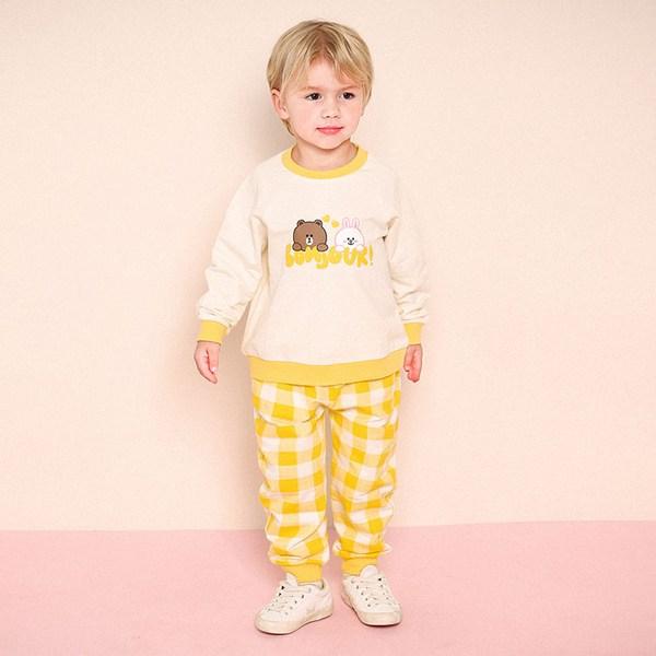 

Детский комплект Molly Melly Line Friends с рисунком в клетку сверху и снизу