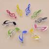 3Pcs/set Book Paper Sheet Clips Steel Spring Score Funny Mini Music Folder Clips Decorative Paper Musical Notation Clip