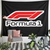 Formula 1 Racing Logo Tapestry Wall Hanging F1 Motorsport Emblem Art Decor for Bedroom Man Cave