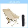Chaise Longue de Camping Pliante avec Dossier Réglable pour Activités Extérieures