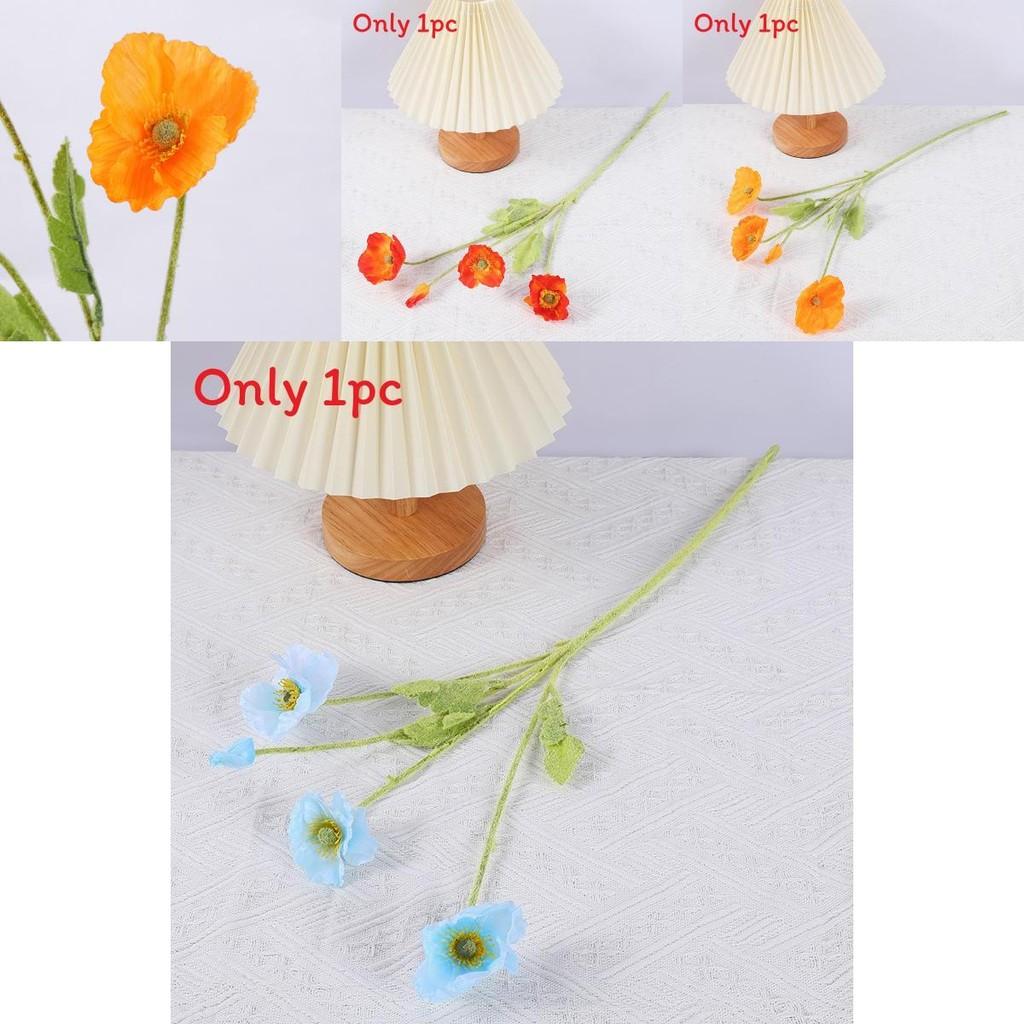 Artificial Poppy Flowers For Party Decor Wedding Gift For Colleagues Friends
