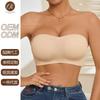Strapless Underwear Women's Soft Support Non-slip and Non-marking No Steel Ring Anti-light Inner Tube Top Invisible Bra