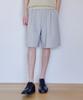 Kimwear One-Pleat Tapered Sweat Bermuda Pants_Gray