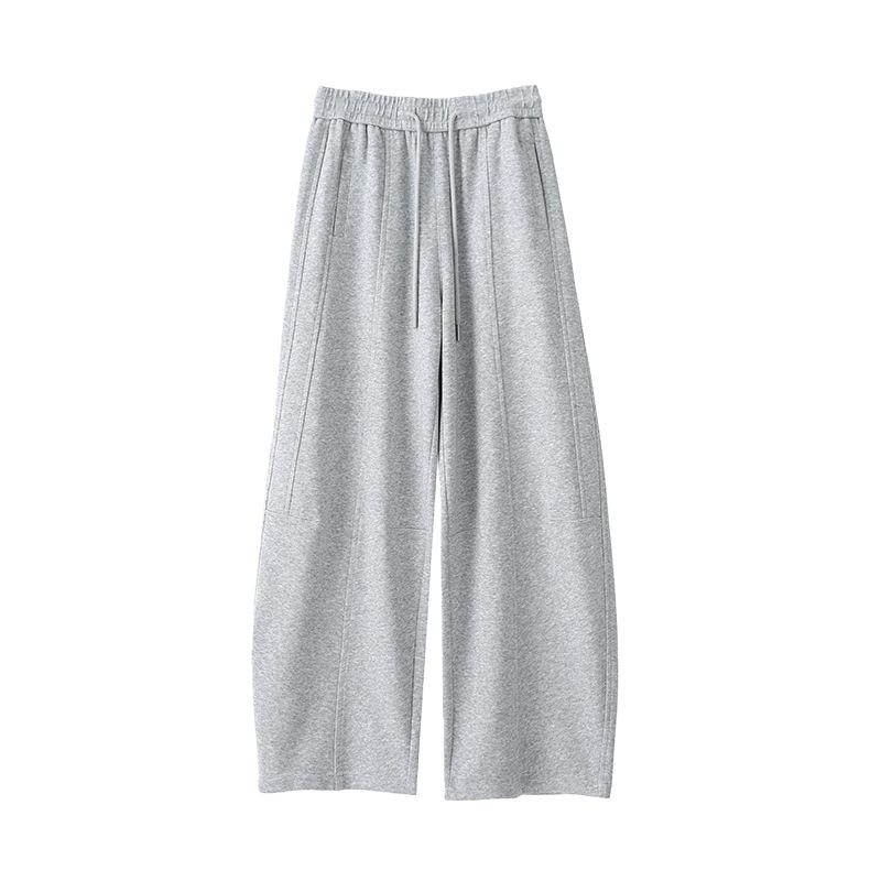 Spring 2026 Women's American-Style High-Waisted Curved Blade Sweatpants - Loose Fit, Wide-Leg, Casual Sports Trousers.
