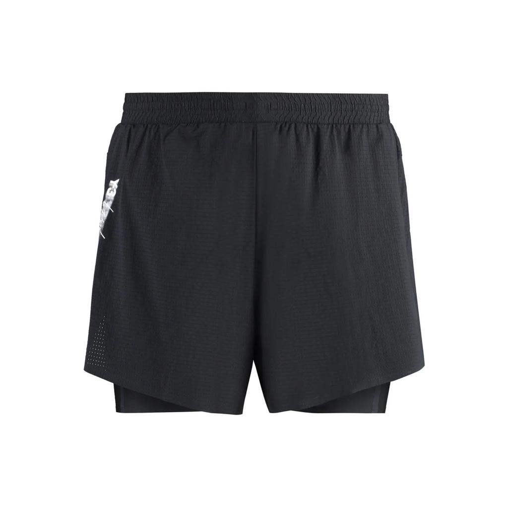 Y-3 Logo Print Tear-Resistant Plaid Casual Shorts Men Shorts Black IN8748