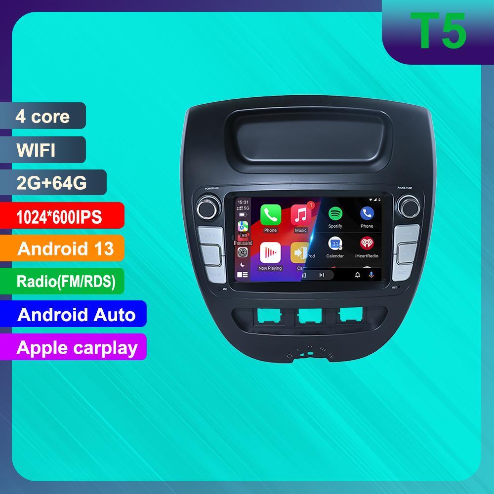 Peugeot 107 Citroen C1 Android HD Навигация и CarPlay Камера заднего вида