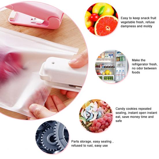 Household Portable Mini Food Sealing Machine Plastic Heat Package Bags Sealer