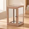 Wooden Display Cabinet with Glass Panels Dust-Resistant Glass-Front