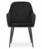 LUGO chair - black velvet / black legs x 1