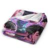 Jinu Huntrix Saja Boys K-Pop Demon Hunters Blanket Autumn Soft Throw Blanket for Girl Living Room Print Bedspread Sofa Bed Cover