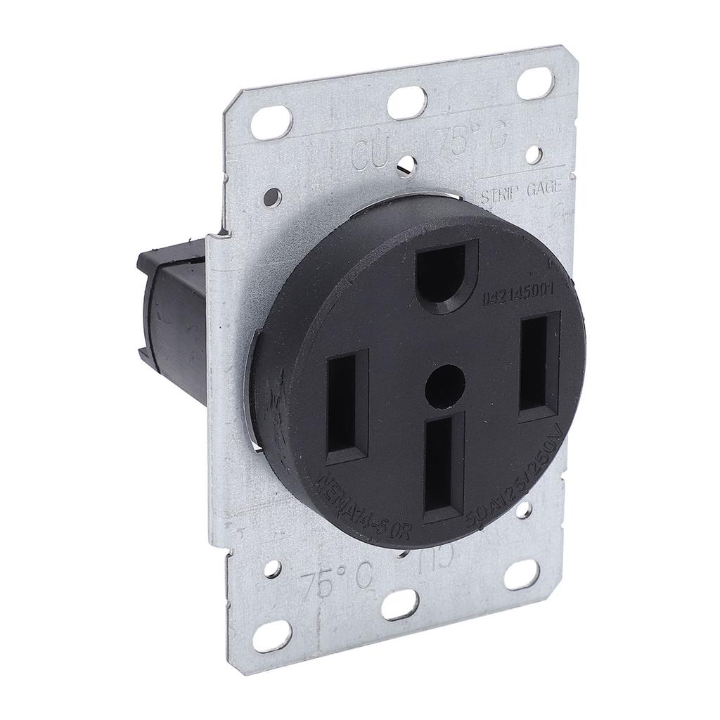 50A Einbau-Steckdose 4-polig geerdet Unterputz-Steckdose für Campingwagen Reisen Generator