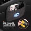 For Volkswagen VW Car Storage Hanging Bag Phone Key Card Pounch Pocket Passat Golf 4 5 6 Tiguan Polo Scirocco Jetta CC zg6