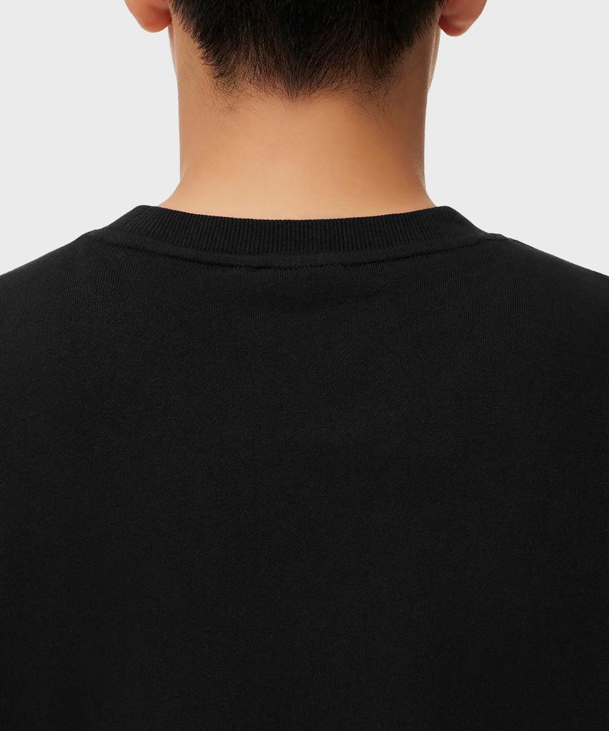 Dickies French Terry Relaxed Small Embroidered Logo Crewneck Black