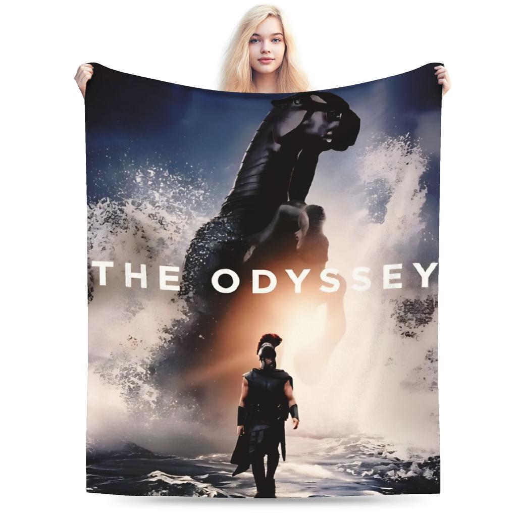Comfortable The Odysseys Movie Blanket Merch Bedding Decorative Blanket Throw Super Soft Flannel For Outdoor