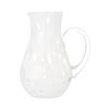 Francfranc Dot Pattern Glass Carafe, White, 1100ml, Suitable for Cold Water, Pitcher, and Water Carafe