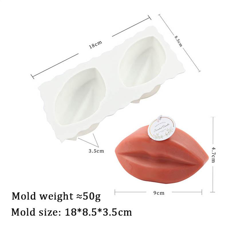 3D Bow-knot and Mouth Silicone Candle Mold Handmade Soy Wax Resin Soap Mould Scented Candle Making Molds Craft Gifts Home Decor