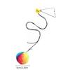 Motion Activated Cats Exercise Toy Swingable Hanging Door Colored Plush Ball Nontoxic Construction Indoor Stimulation