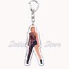 Popular American Singer Acrylic Keychain for Accessories Bag Pendant Key Chain Ring Keychains Jewelry Creative Fans Gifts