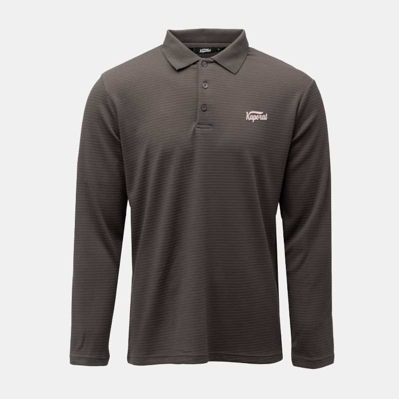 Polo texturé manches longues jilan Homme KAPORAL