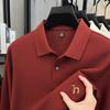 Original Brand Men'S Polo Shirt 100 Cotton Lapel Dog Embroider Long Sleeve T-Shirt Autumn New Business Casual Handsome Men'Swear