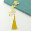 1 Set With Gift Box Golden Rose Bookmarks Classic Style Metal Bookmark   Student