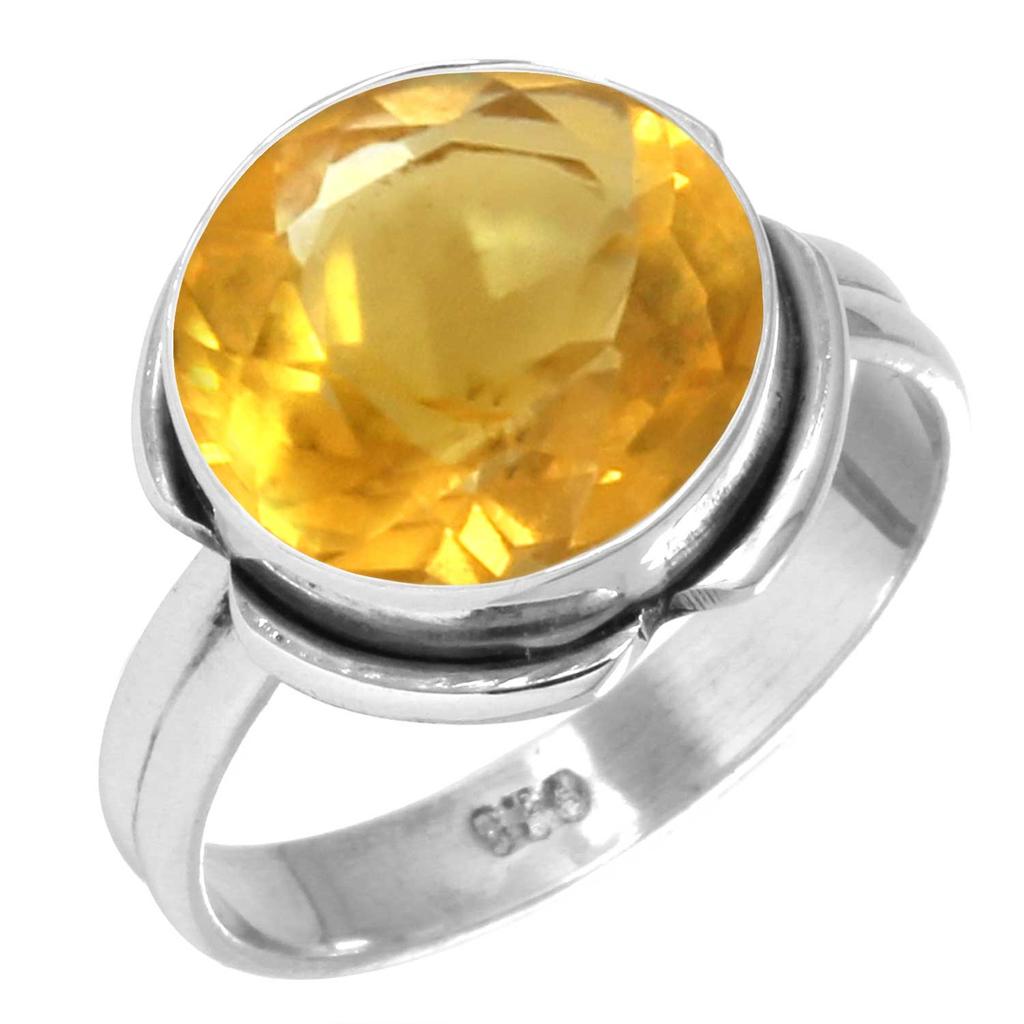 Bague en Argent Sterling 925 Femme Pierre Précieuse Bijou Fait Main Cadeau Halloween Améthyste Saphir Topaze Bleue Citrine Émeraude Iolite Péridot Rubis Costume