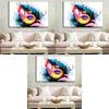 Stunning Modern Wall Art Oil Painting On Canvas Woman Face For Chic Room Decor