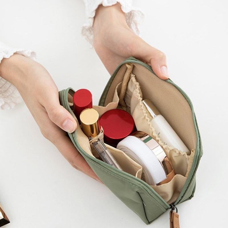 Practical Smile Series Makeup Bag Unisex Nylon Hand Carry Cosmetic Organizer Storage Bags For Daily Use