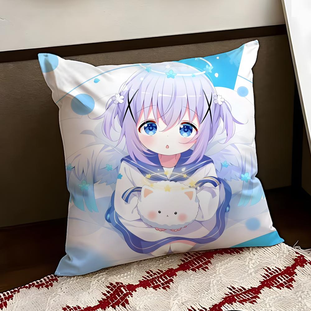 Cute Is the Order a Rabbit Cushion Cover Reversible Soft Durable Pillow Cover Home Car MultiScene Use for Daily Comfort