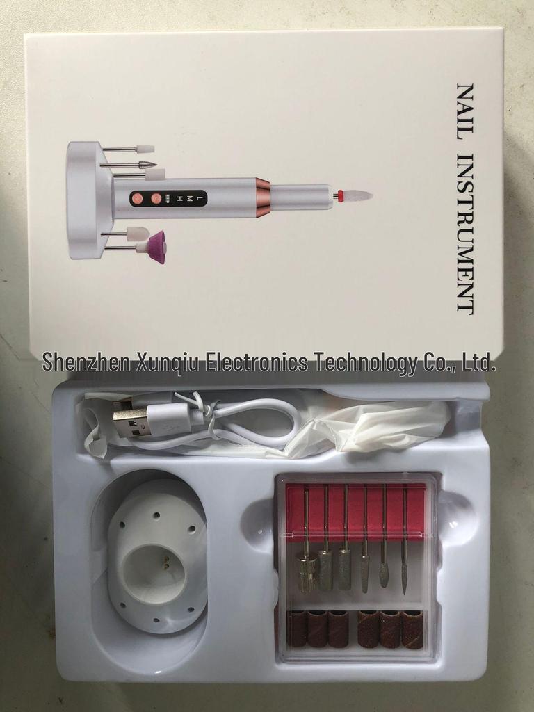 TEMU Portable Nail Shaper & Grinder: Nail Polisher, Cuticle & Polish Remover.