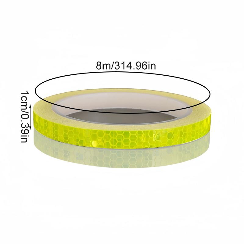 8M/Roll Bike Safety Motorcycle Helmet Reflector Tape DIY Car Scooter Accessory PVC Reflective Glow Stickers