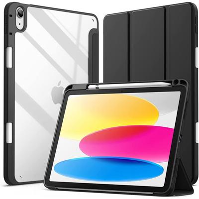 Funda para iPad 10 con portalápices, funda trasera de silicona, funda inteligente delgada para iPad 10.ª generación 2022, funda para tableta modelo A2696/A2757/A2777 de 10,9 pulgadas